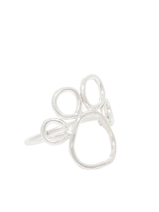 Women Set of 2 Silver-Plated Rings