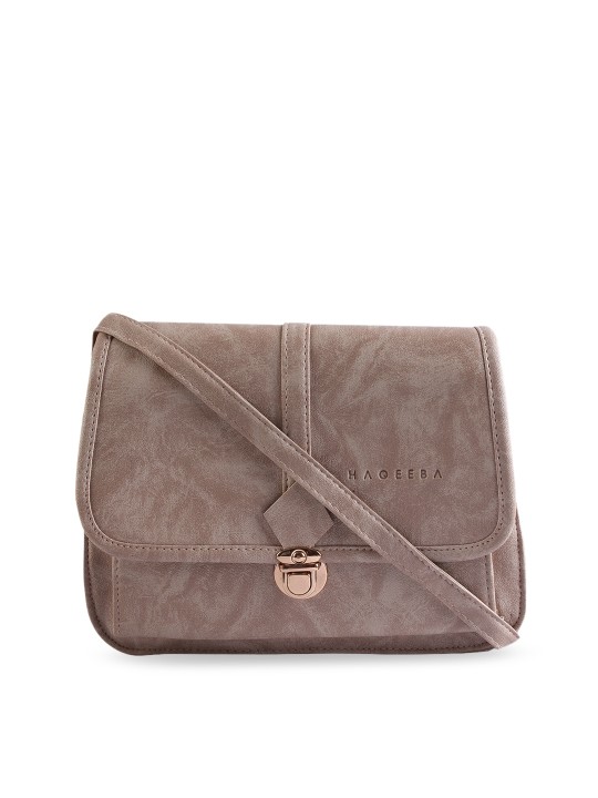 Taupe Textured Sling Bag