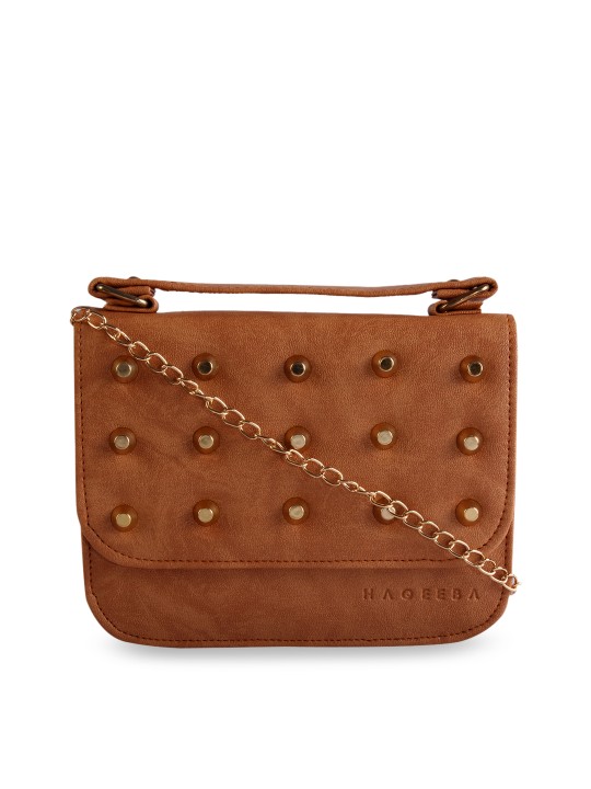 Buy Brown Embellished Sling Bag Online at desertcartCyprus