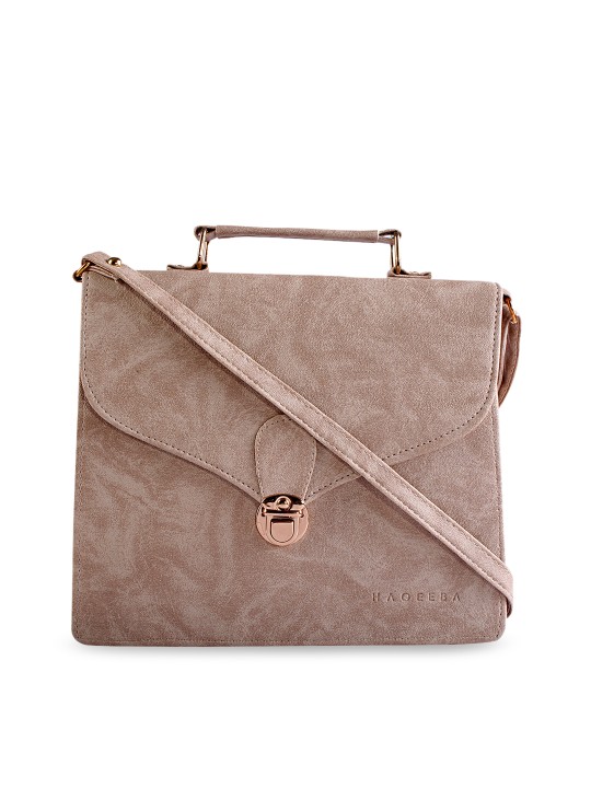 Taupe Textured Sling Bag