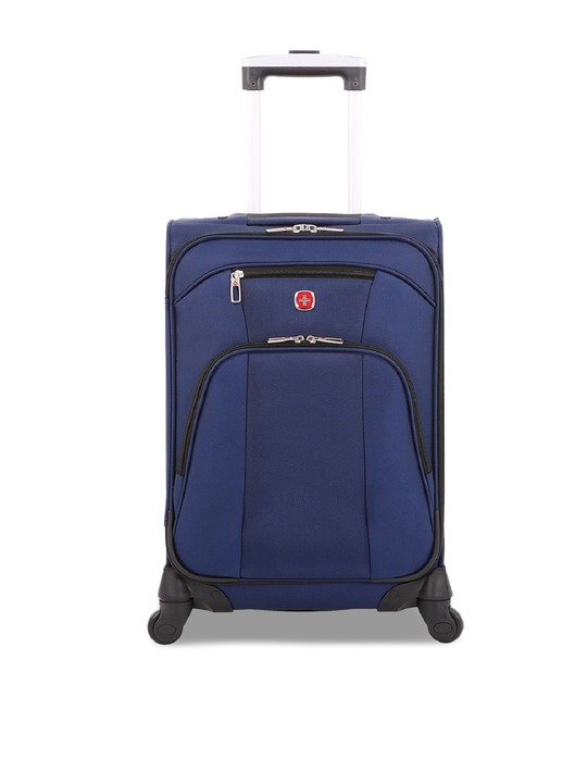 Unisex Blue Cabin Trolley Suitcase