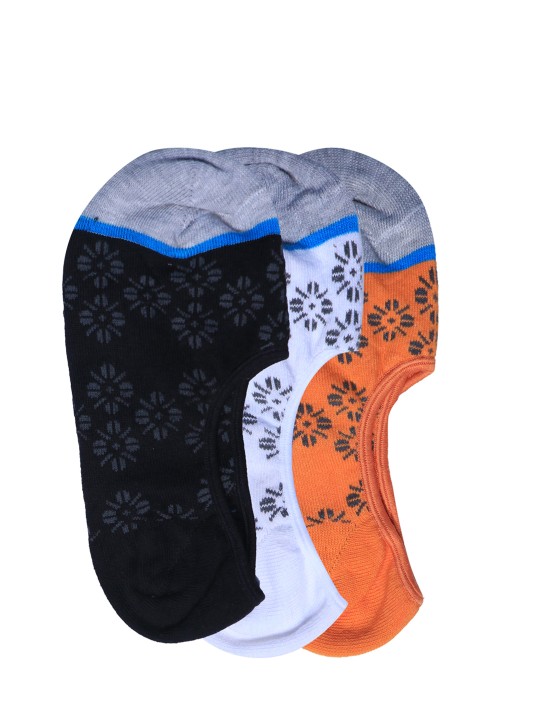 Women Pack of 3 Assorted Patterned Shoe Liners