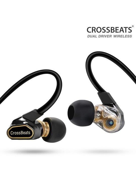 Unisex Black FUSION Dual Driver Wireless In Ear Earphones X000UM8VQ1