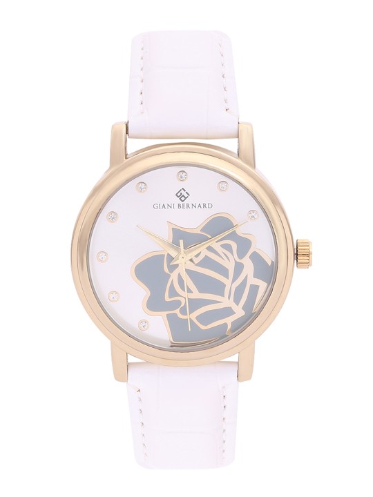 Women White & Grey Analogue Watch GBL-03DX