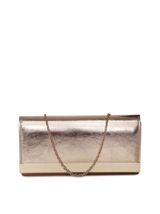 accessorize gold clutch