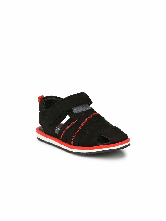 Boys Black Comfort Sandals 22