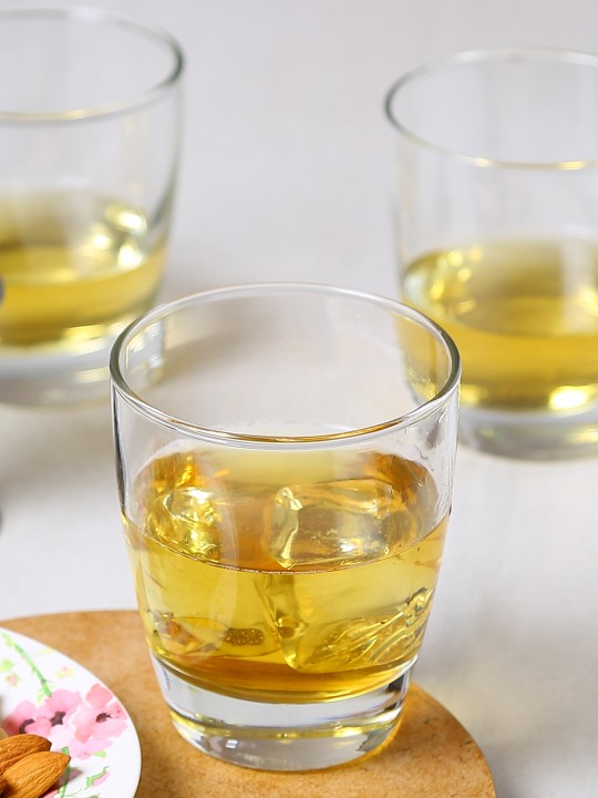 Set of 6 Transparent Viv Whisky glass 380ml