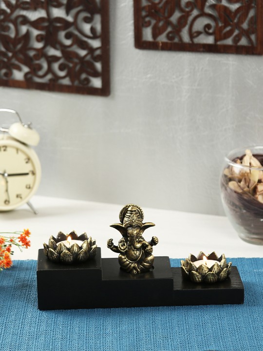 Bronze Lord Ganesha Table Candle Holder