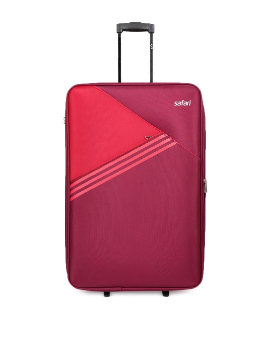 safari red trolley bag