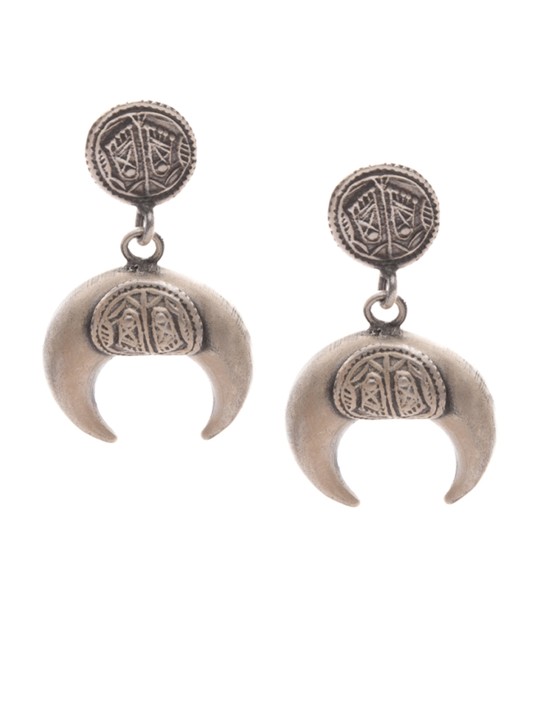 RUBANS 925 Women SILVER Silver-Toned Contemporary Drop Earrings
