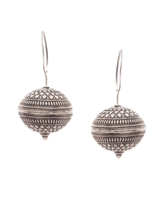 RUBANS 925 Women SILVER Silver-Toned Contemporary Drop Earrings