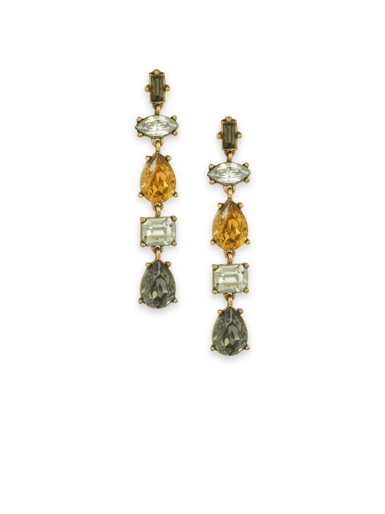 Multicoloured Contemporary Drop Earrings