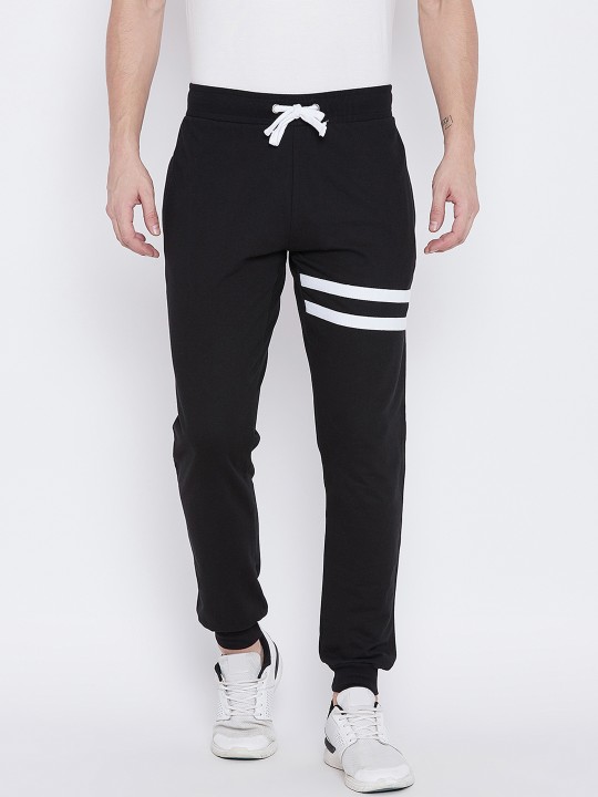 Men Black Slim Fit Joggers S