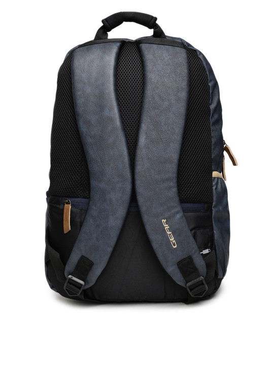 unisex navy blue solid backpack