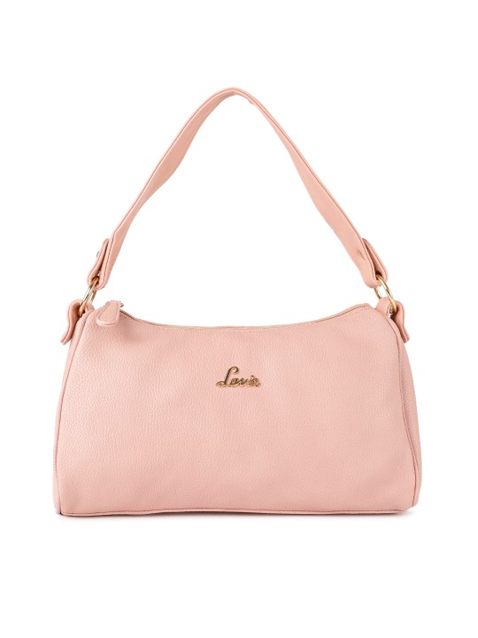 lavie pink solid shoulder bag