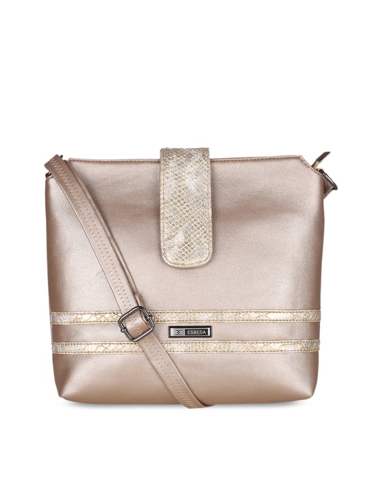 Rose Gold Solid Sling Bag