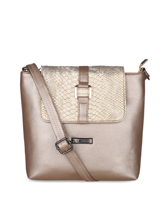 Rose Gold Solid Sling Bag