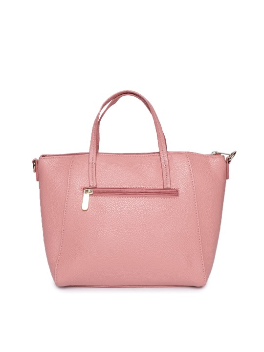 caprese pink solid handheld bag