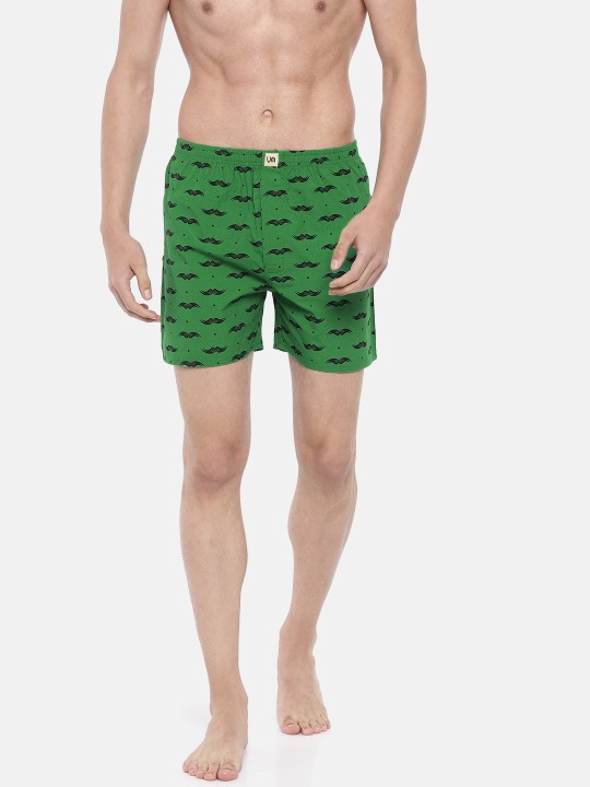 Men Green Printed Boxers UDBX100 S