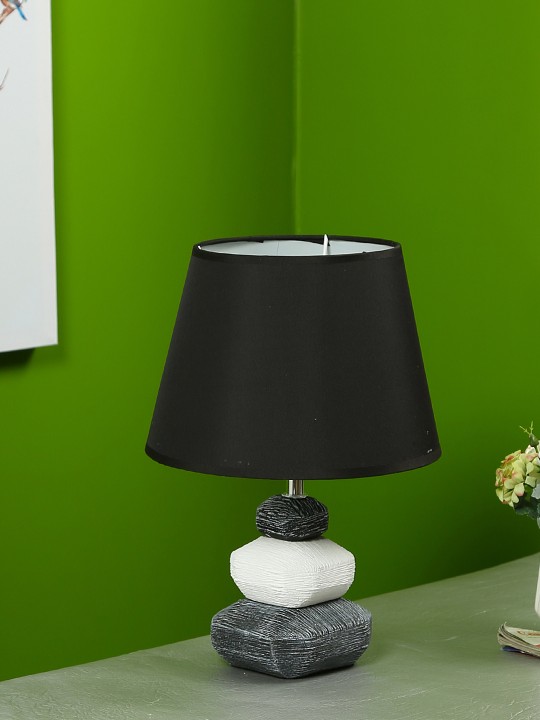 Black Ceramic Table Lamp With Shade
