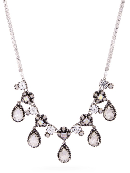 Women Silver-Toned Rhodium-Plated Necklace