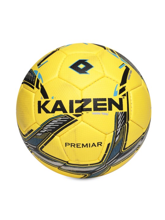 Yellow Printed Premier Football