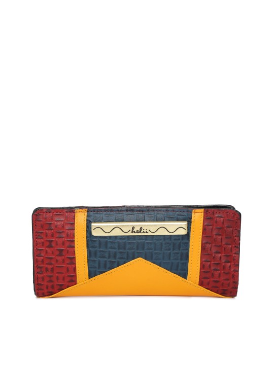 Women Multicoloured Colourblocked Two Fold Wallet