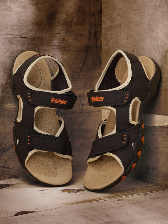 Roadster The Lifestyle Co Men Coffee Brown Sports Sandals