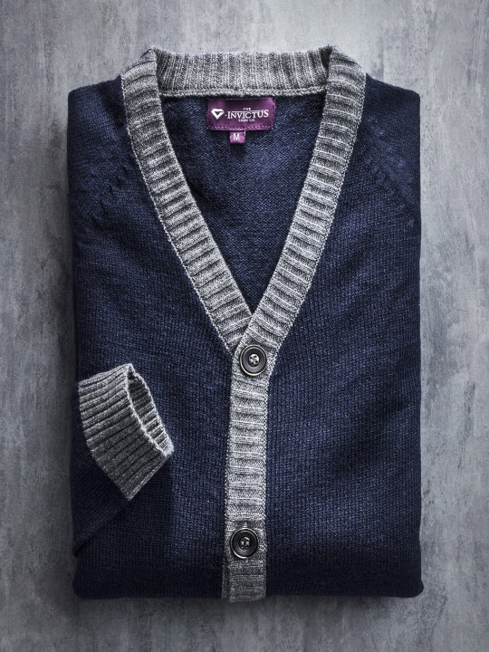 Navy Cardigan S