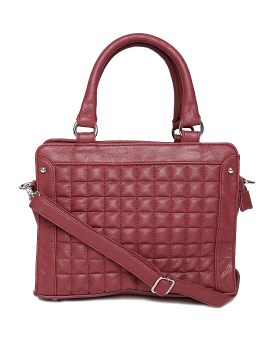 Maroon Quilted Handbag