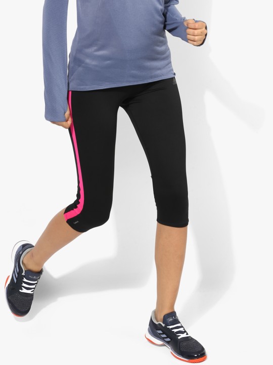 Rs 3/4 Running Black Tights S
