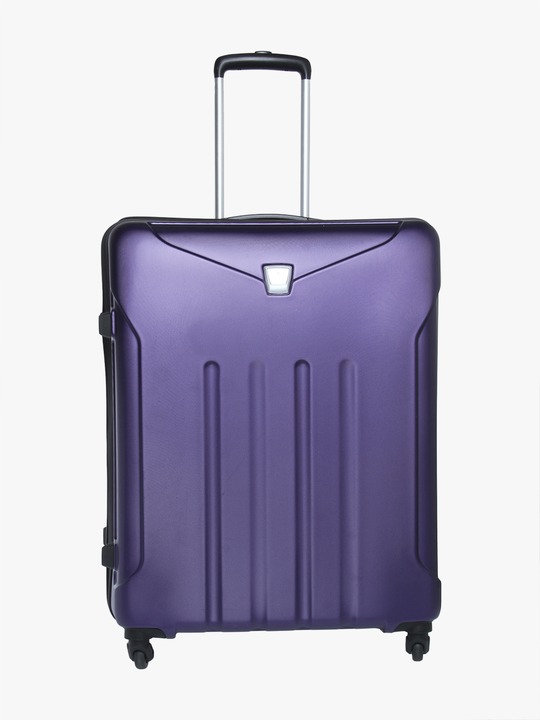 Purple Large Hard Luggage Strolley
