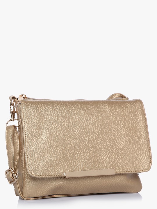 Metallic Golden Sling Bag