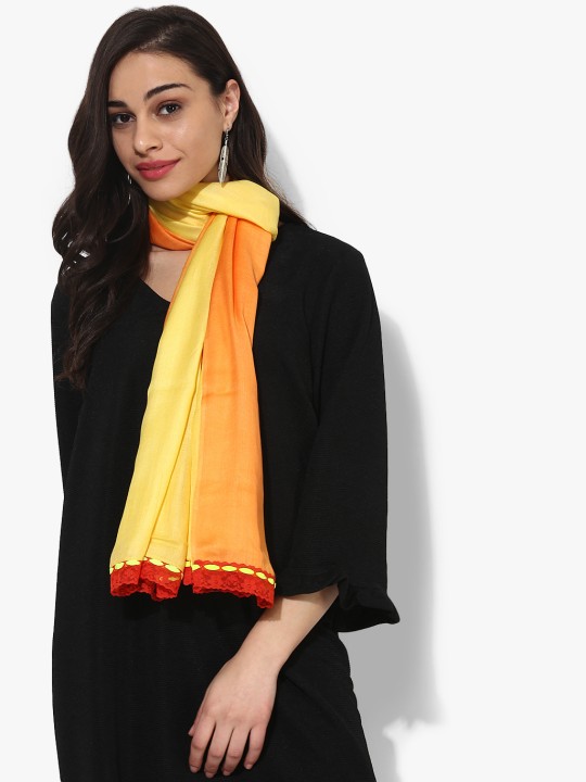 Yellow Textured Stole