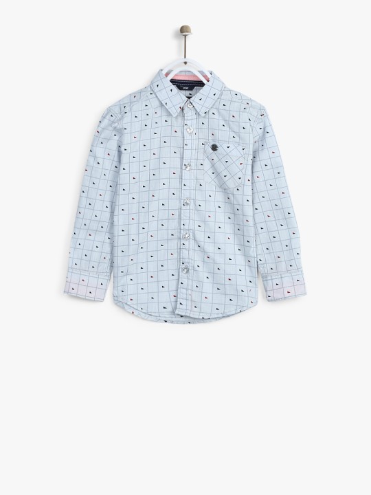 Blue Slim Fit Casual Shirt 2-3Y -  827