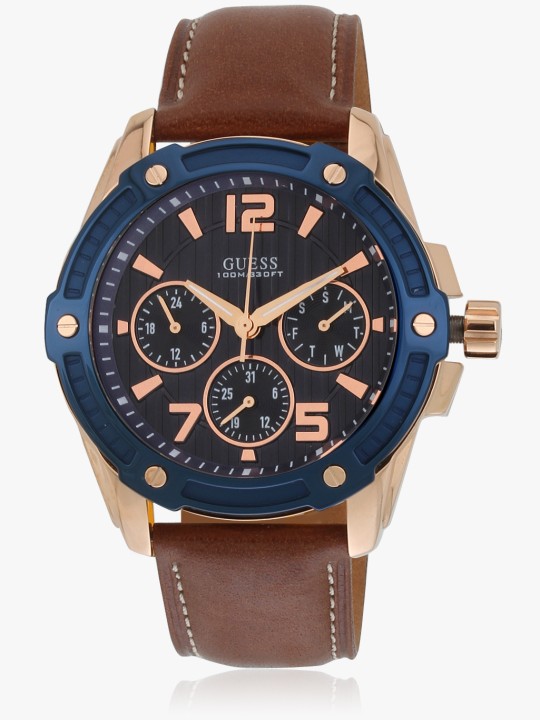 W0600g3 Brown/Blue Analog Watch