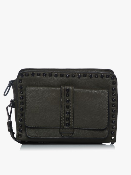 Green PU Sling Bag