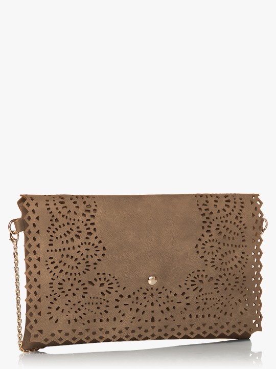 Brown Medium Clutch
