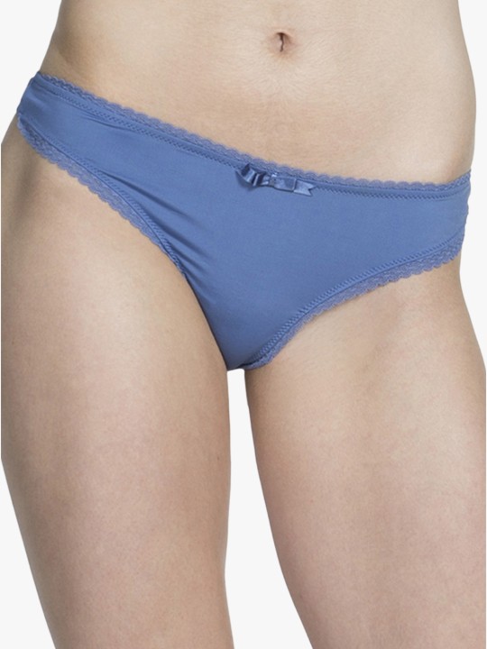 Blue Solid Panty XS