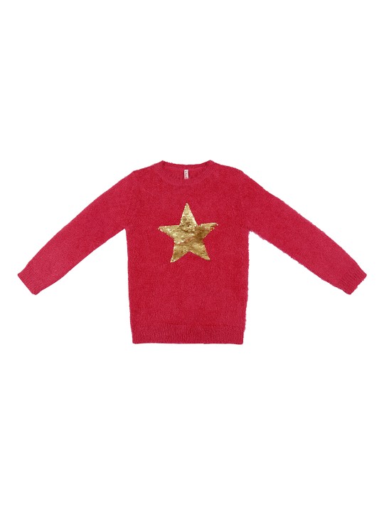 Girls Pink Embellished Pullover 2-3Y