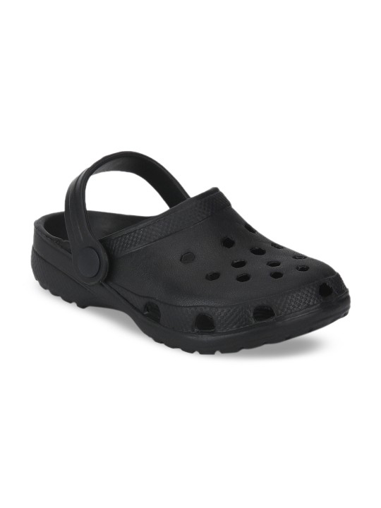 Girls Black Clogs 24