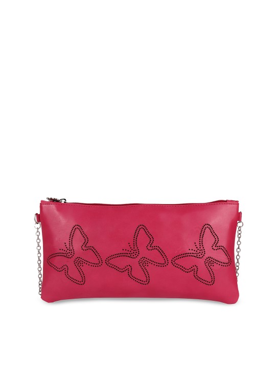 Pink Solid Clutch