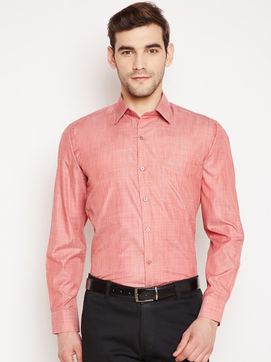 Men Coral Slim Fit Self Design Formal Shirt 38