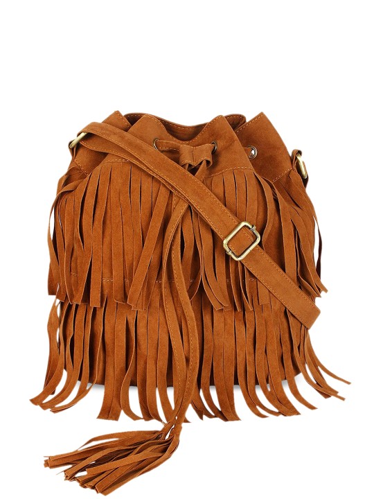 Brown Solid Sling Bag