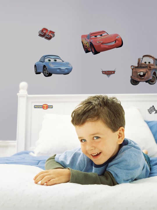 Kids Multicoloured Cars Wall Stickers