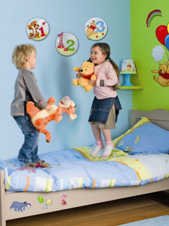 Kids Multicoloured Winnie The Pooh Large Wall Sticker