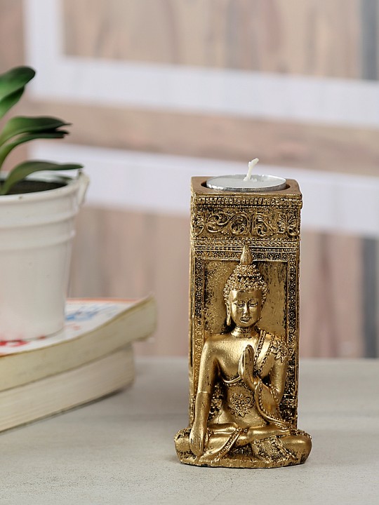 Gold-Toned Candle Holder