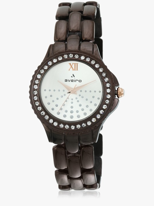 Av170 Coffee/Silver Analog Watch