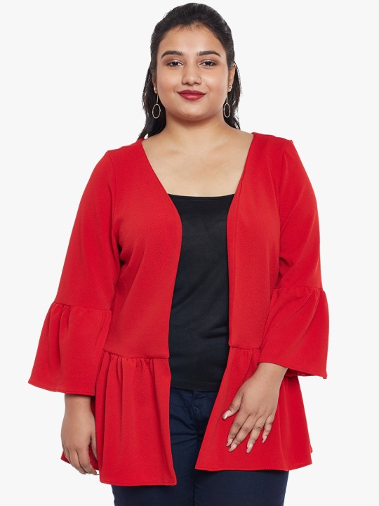 Red Solid Shrug XL
