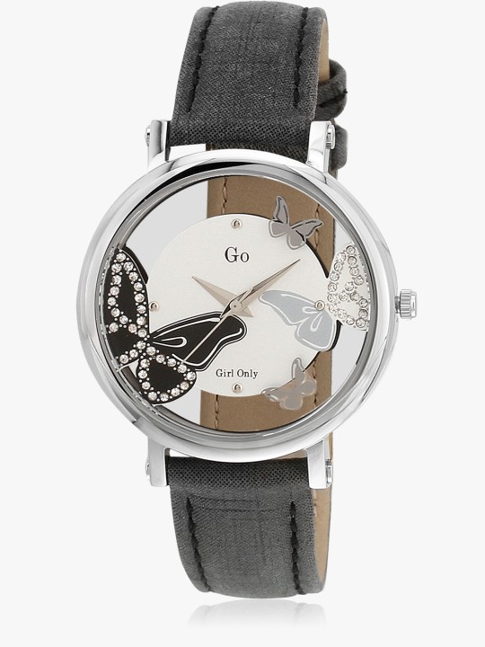 698649 Dark Grey/Off White Analog Watch
